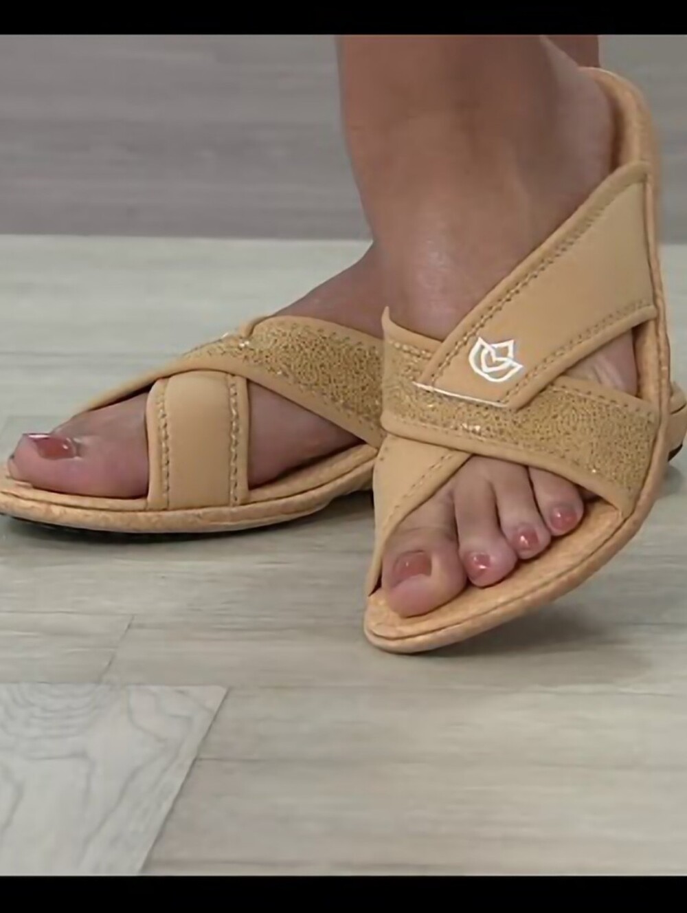 Spenco Medical Corporation Slides/ Sandal for Women - Beige Comfort Fit